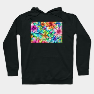 Floral Pattern Hoodie